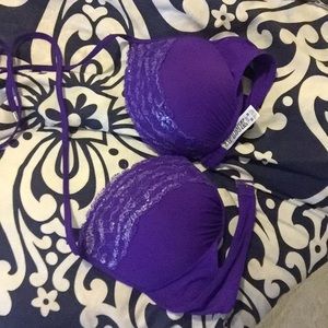 Purple Victoria secrets bathing suit top worn once